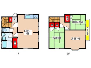 細山５丁目戸建の物件間取画像